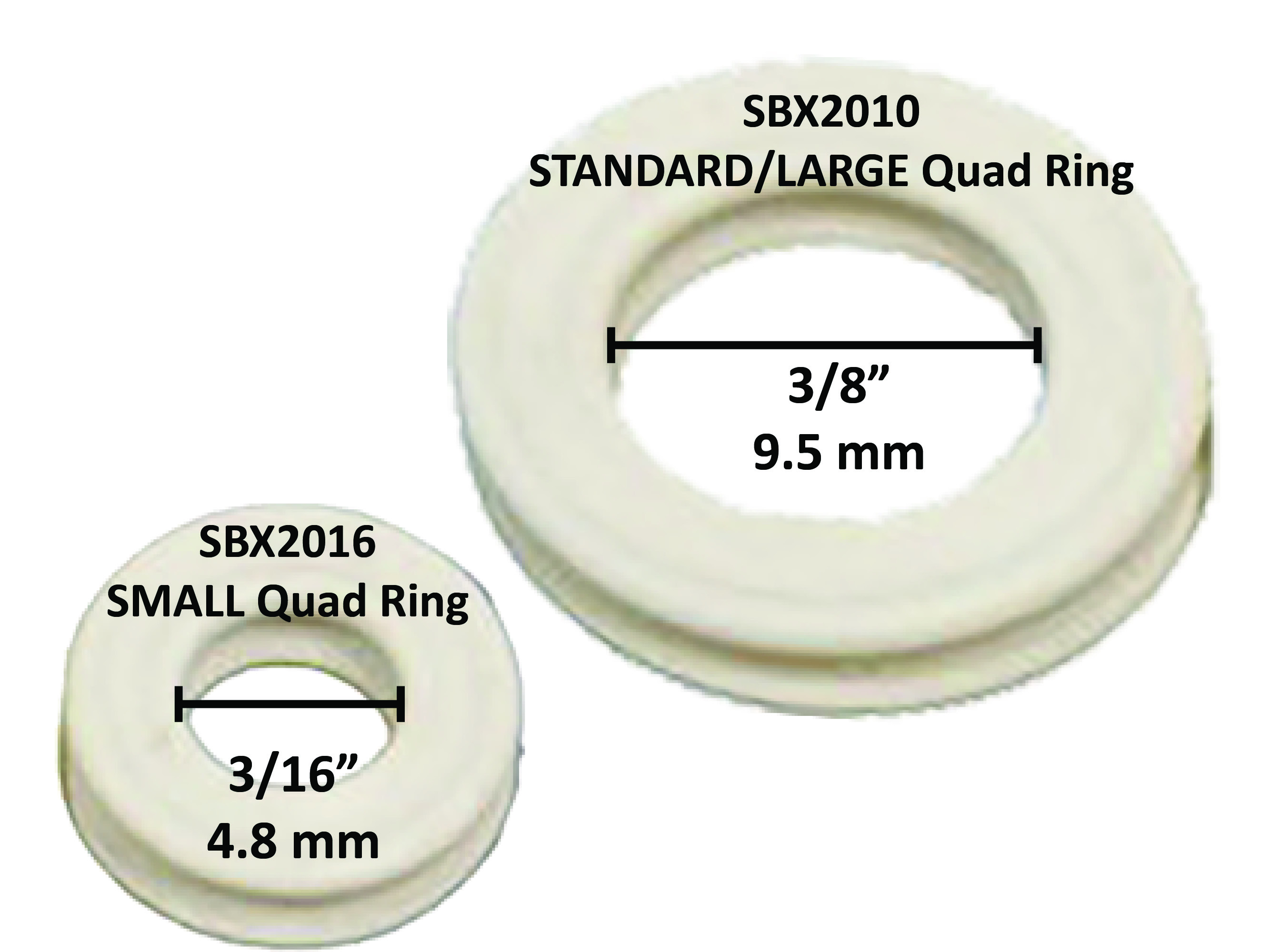 AEGIS Quad Rings 3/16" or 3/8" 5pk AEGIS TOOLS INTERNATIONAL, INC.®