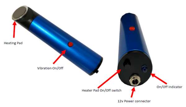 Resinator Heated Glass Massager – 12V Adapter Version - Image 4